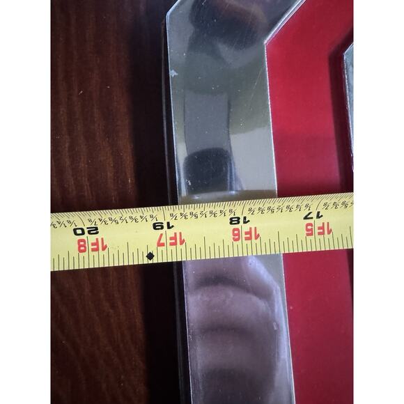 VTG MG Dealership Sign Chrome Plastic Red Hanging 18" x 19" British Leyland READ - Picture 10 of 16